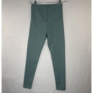 Corset Waist Trainer Compression Leggings Snatched Athleisure Core Green Sz L